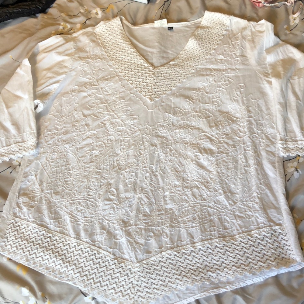 Embroidered top